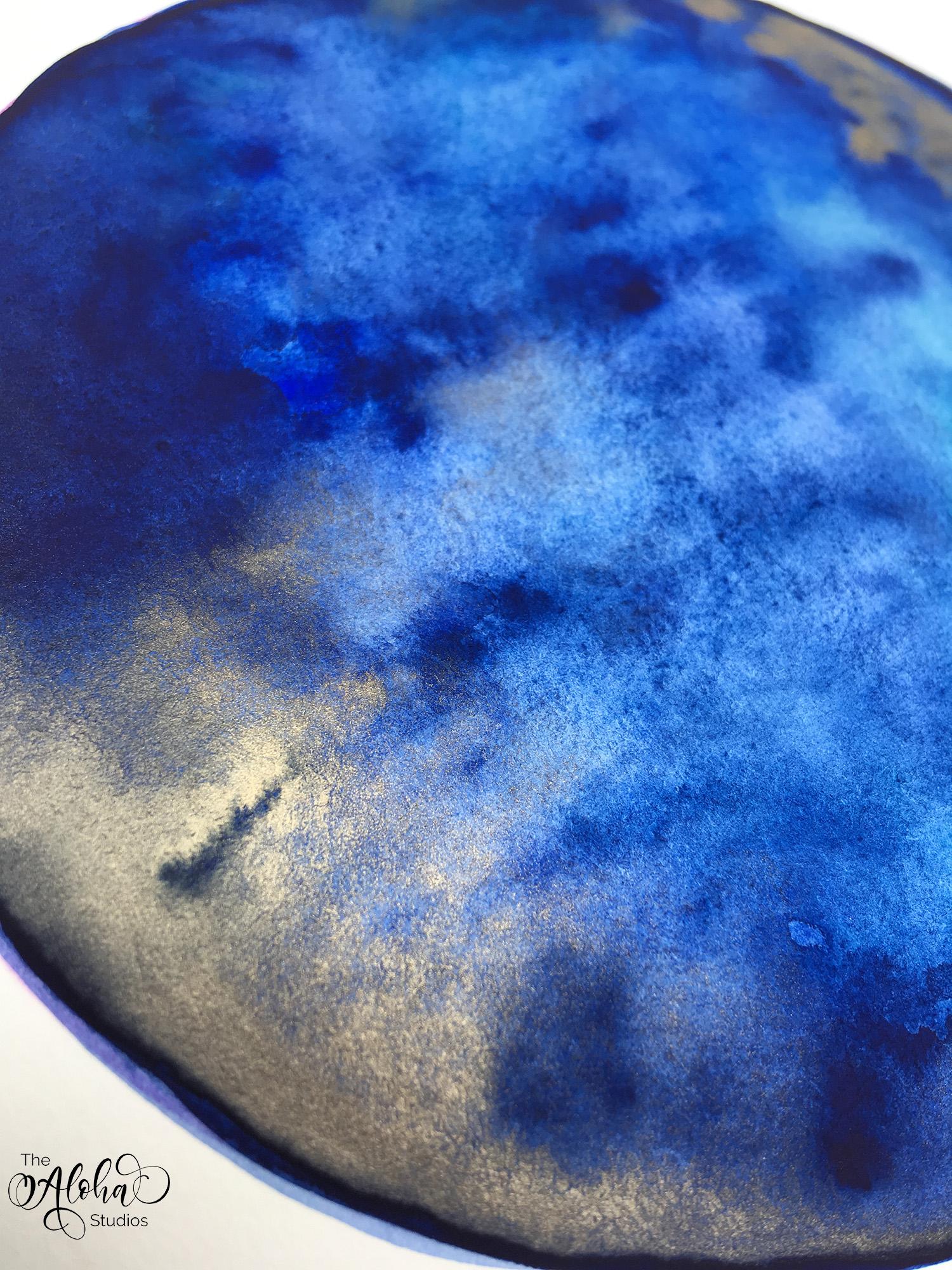 Tropical Hibiscus and deep blue galaxy - image 1 - student project