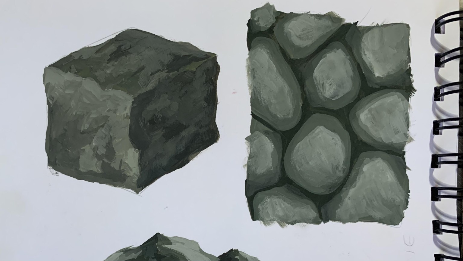 Textures practice with gouache - image 3 - student project