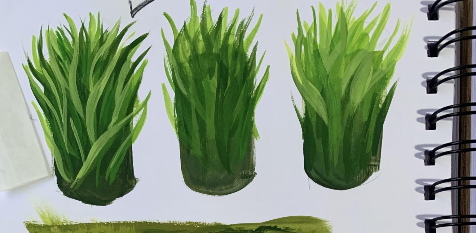 Textures practice with gouache - image 2 - student project