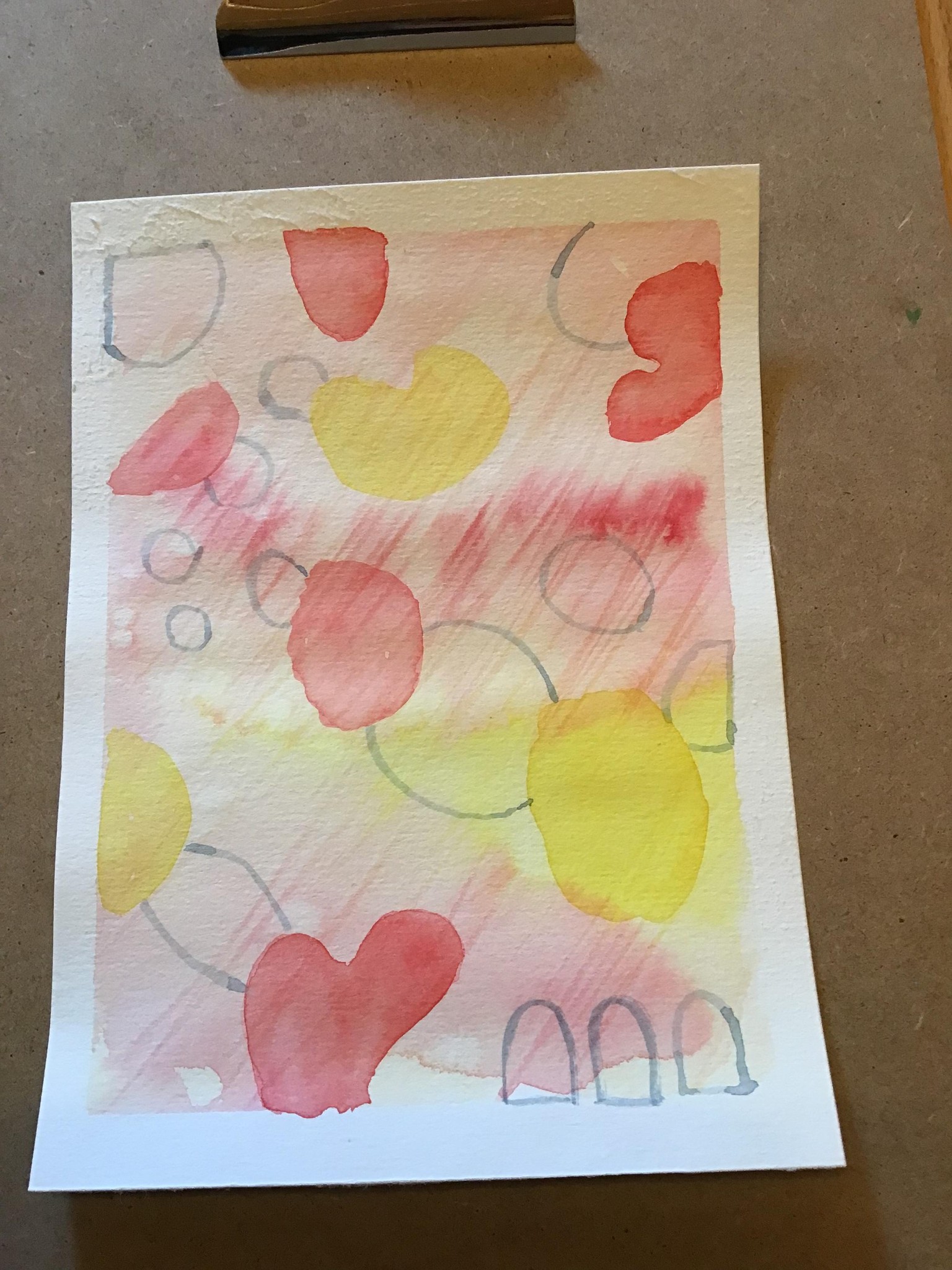 The Shape painting step of my abstract - image 1 - student project