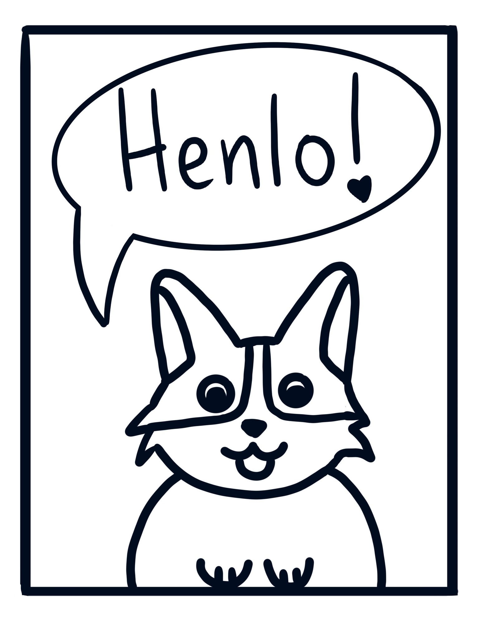 comic corgi - image 1 - student project