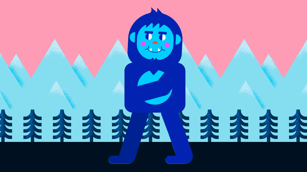 Walk Cycle with Duik: Yeti's frosty frolics - image 1 - student project
