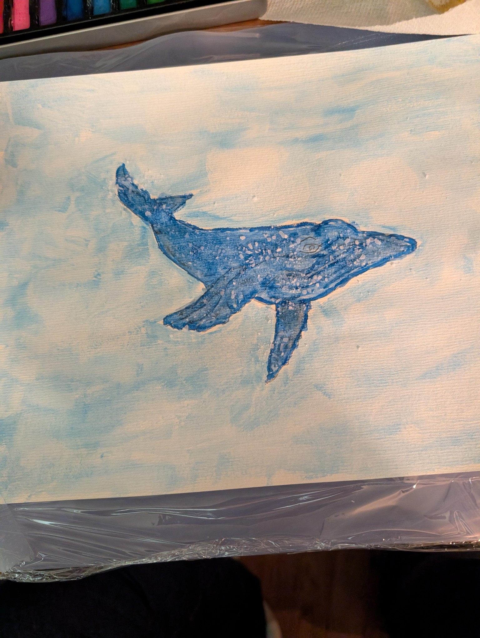 Swimming whale - image 1 - student project