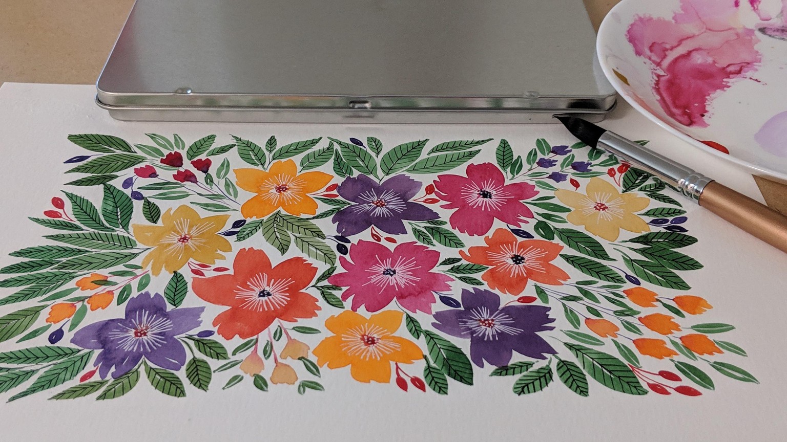 Loose florals - image 2 - student project