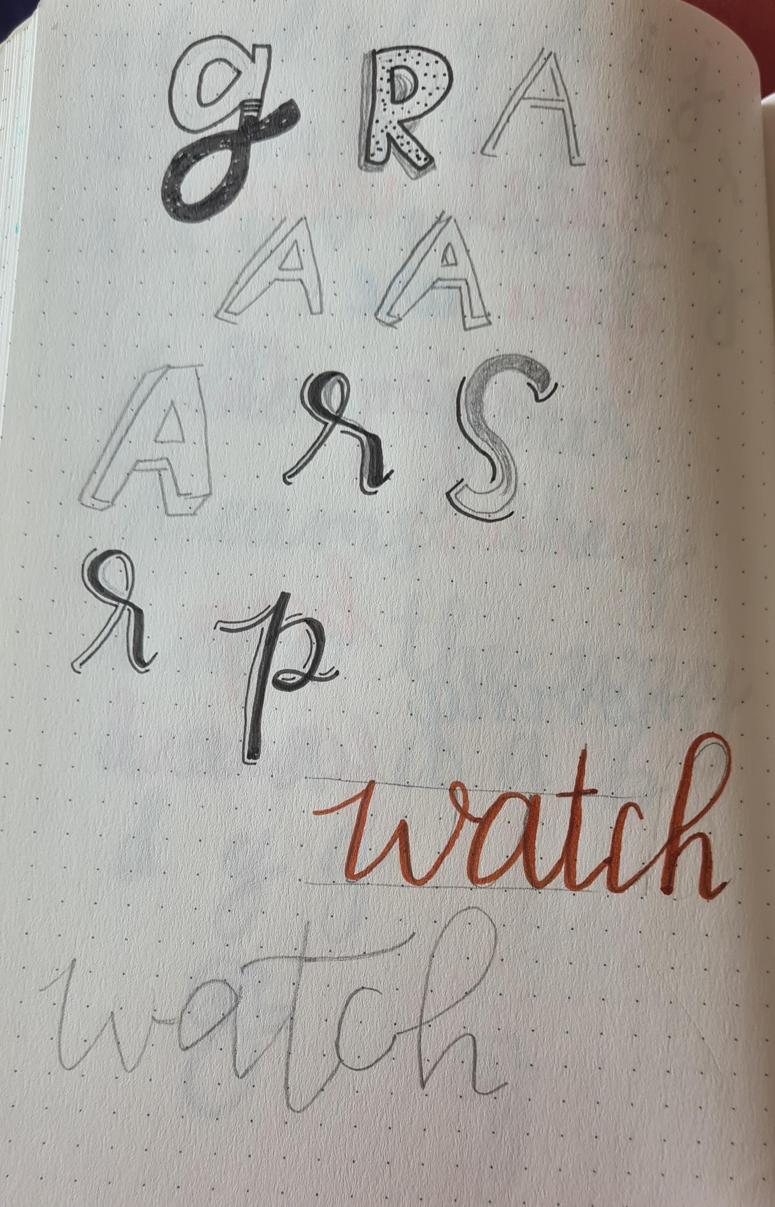 Hand lettering - image 2 - student project