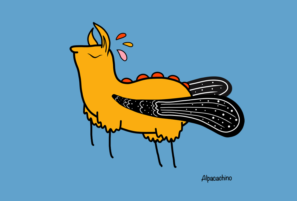 Alpacachino - Flier Alpaca, Happy Teen Dreamer. - image 1 - student project