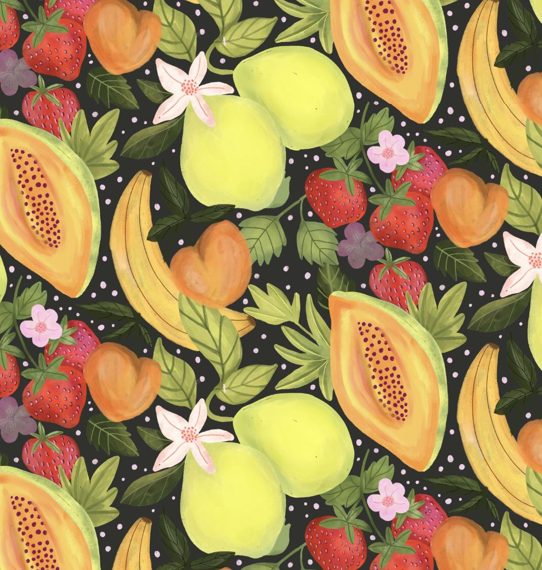 Summer fruit pattern - image 1 - student project