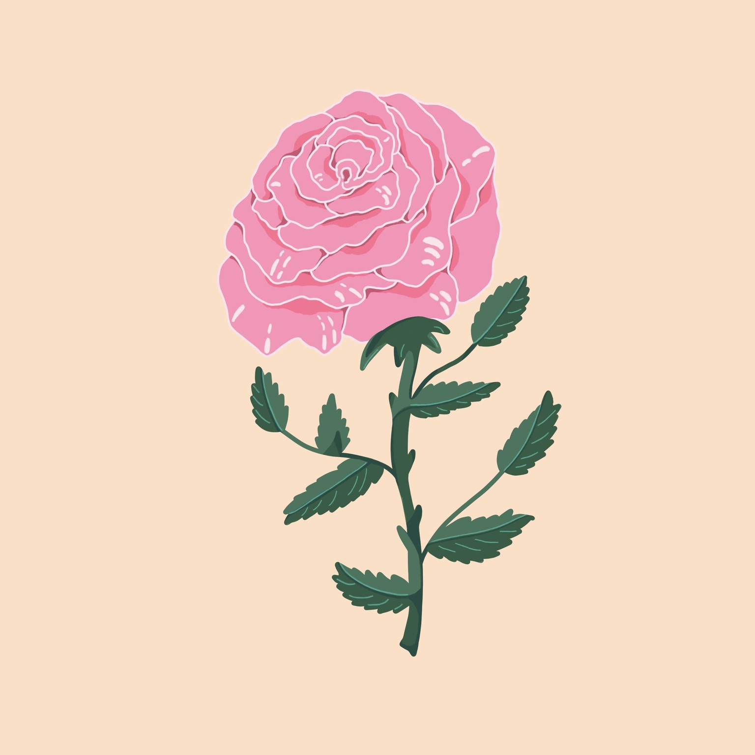 Stylized rose - image 1 - student project
