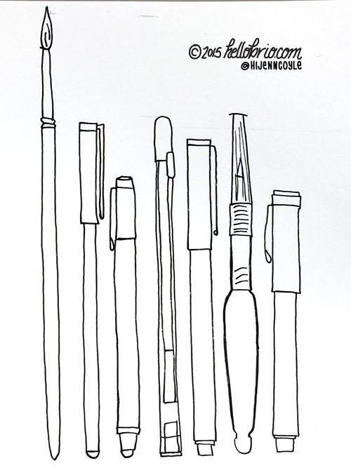 Favorite Art Supplies Repeating Pattern - image 1 - student project