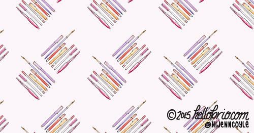 Favorite Art Supplies Repeating Pattern - image 5 - student project