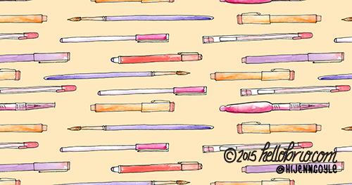 Favorite Art Supplies Repeating Pattern - image 4 - student project