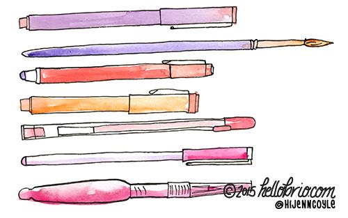 Favorite Art Supplies Repeating Pattern - image 3 - student project