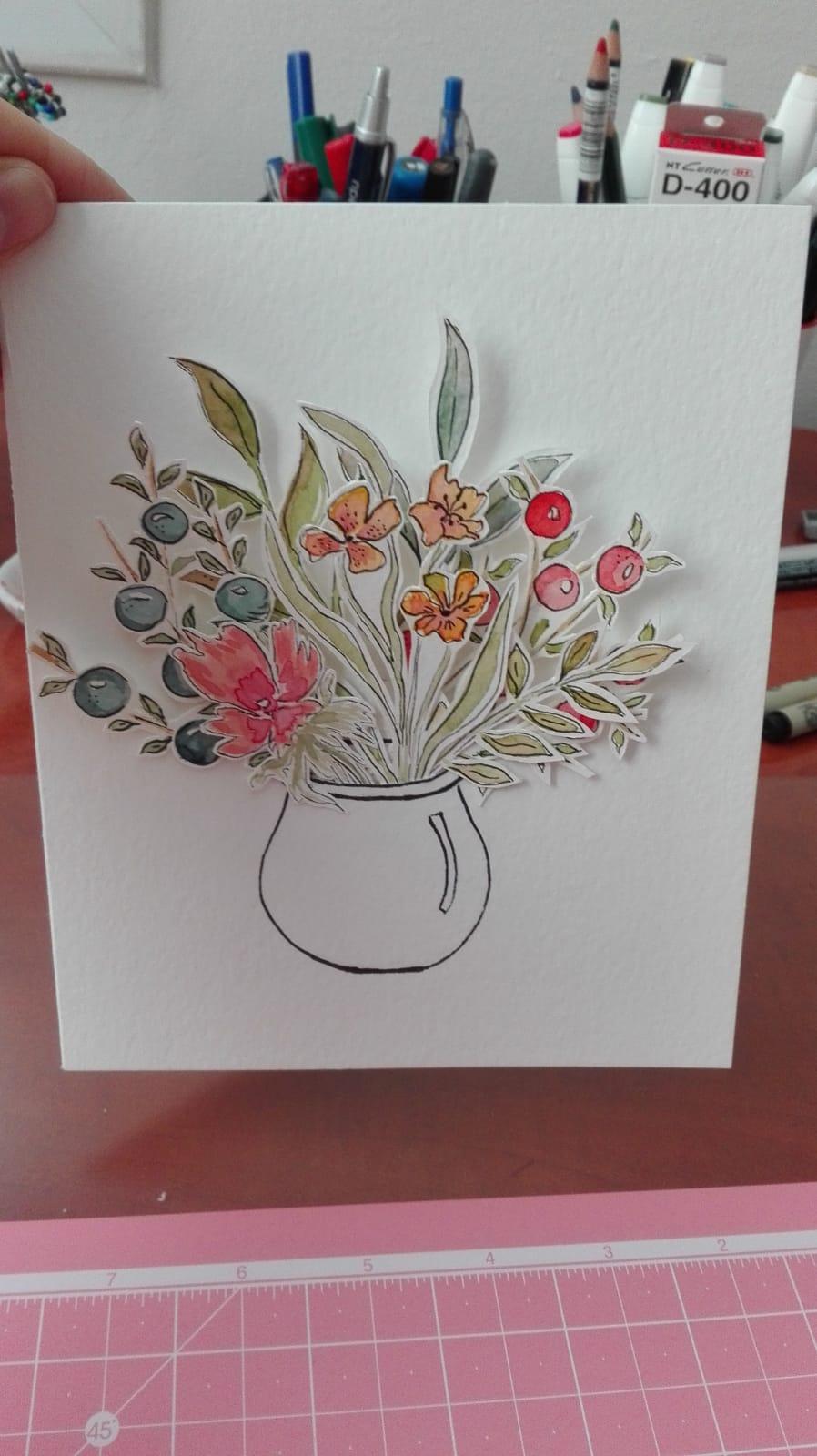 Watercolour cut outs - image 1 - student project
