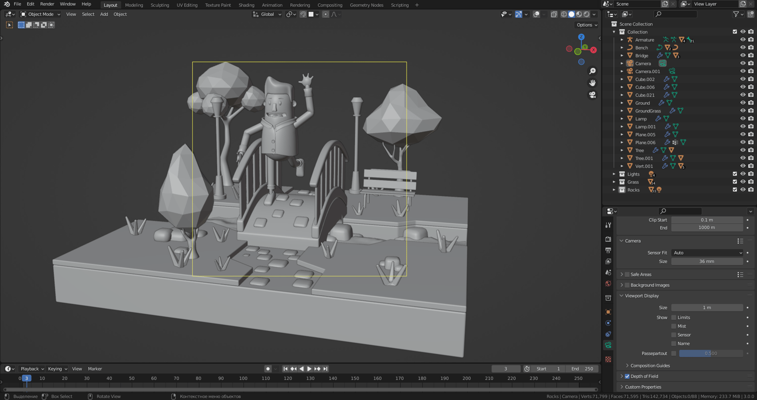 A scene in an evening park - image 4 - student project