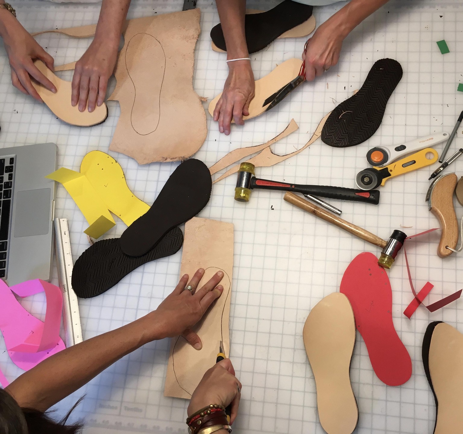 Sandal making with friends - image 3 - student project