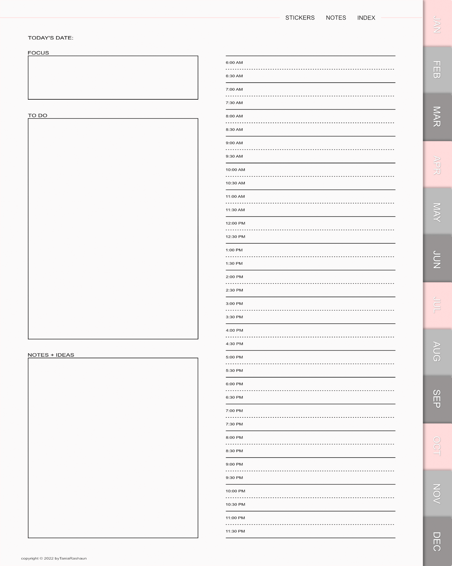 Pink Personal Planner - image 5 - student project