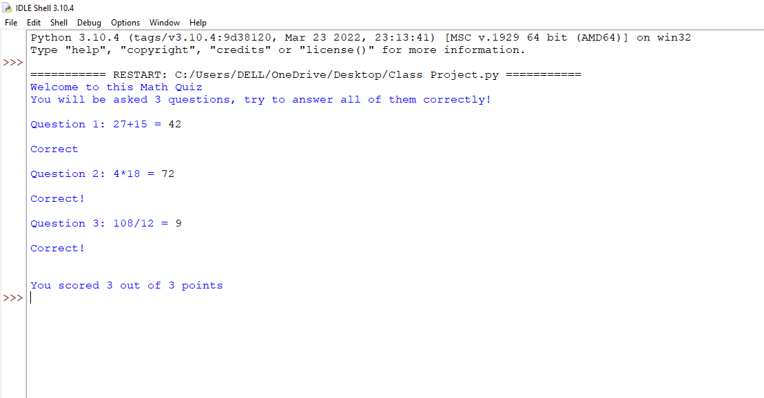 Quiz - image 1 - student project