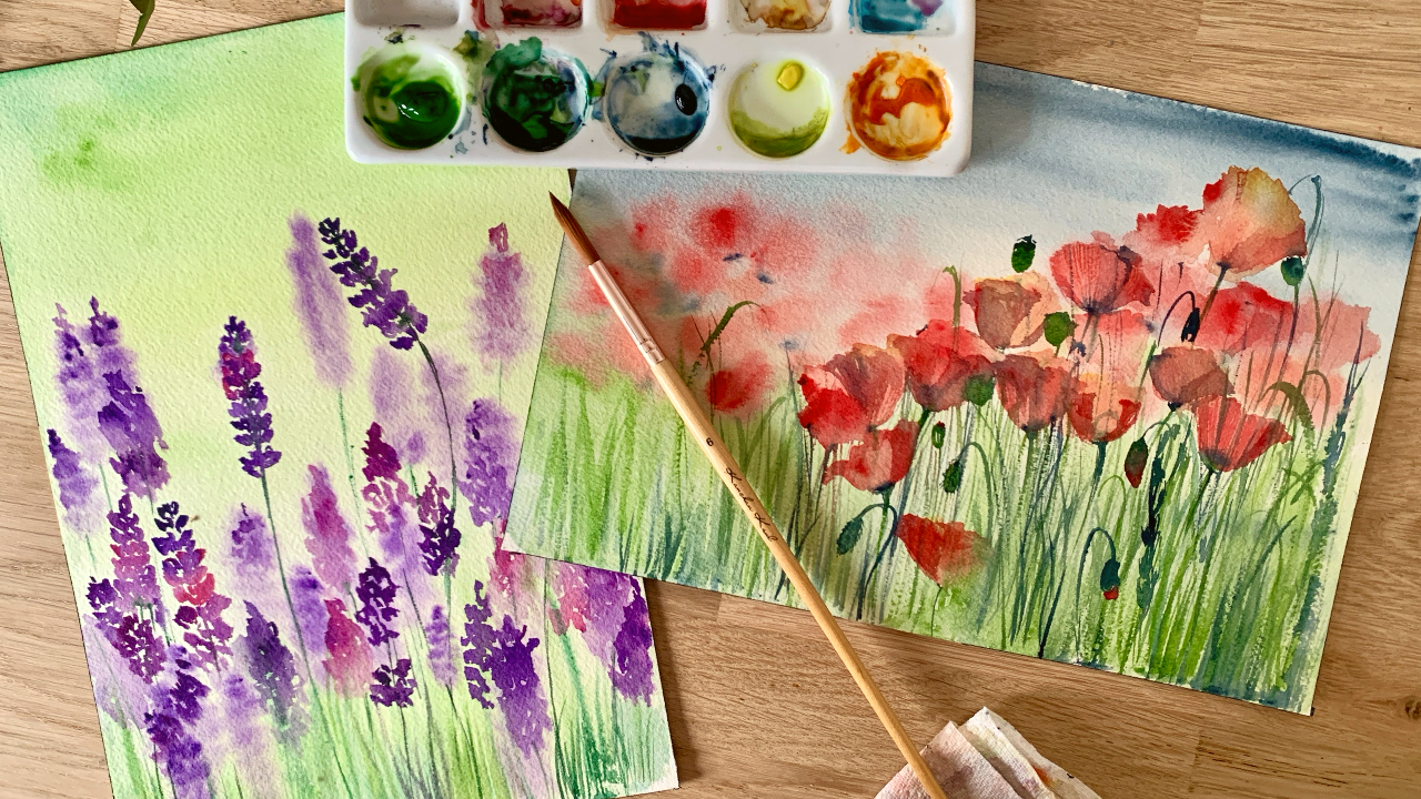 Poppies and Lavenders - image 1 - student project