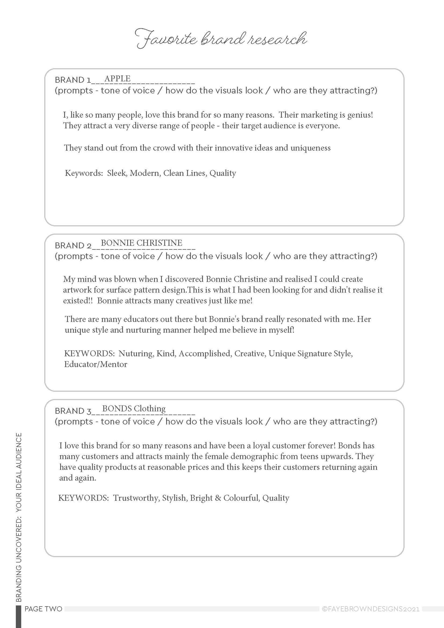 My Ideal Audience - image 1 - student project