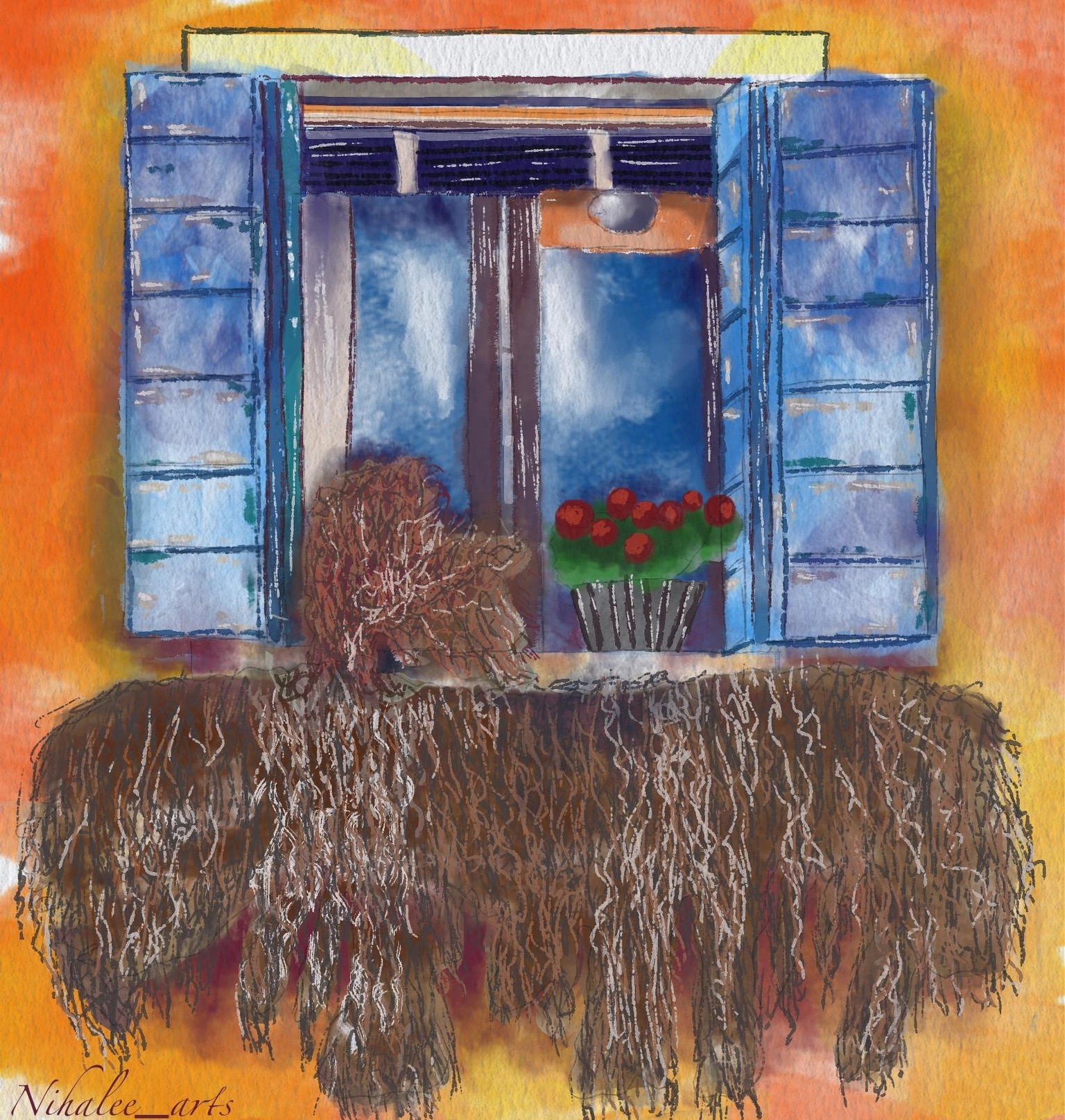 loose watercolor art-doors and windows - image 2 - student project