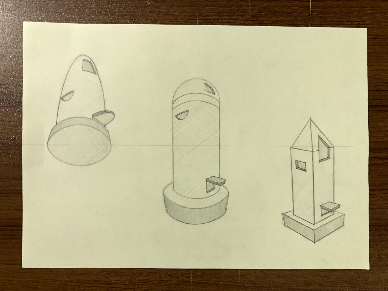 Drawing Fundamentals: Perspective Basics for 3D Illustration & Sketching - image 221 - student project