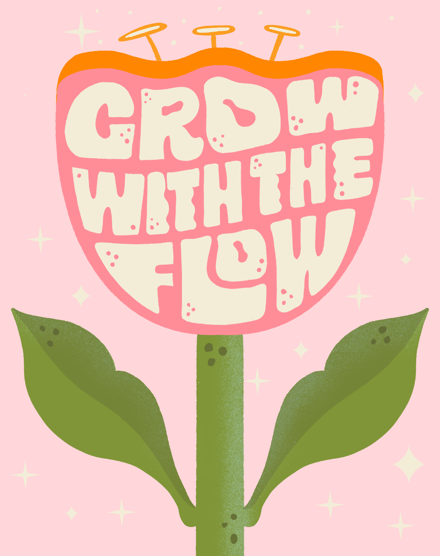 Retro Lips Love Yourself + Grow with the Flow - image 2 - student project