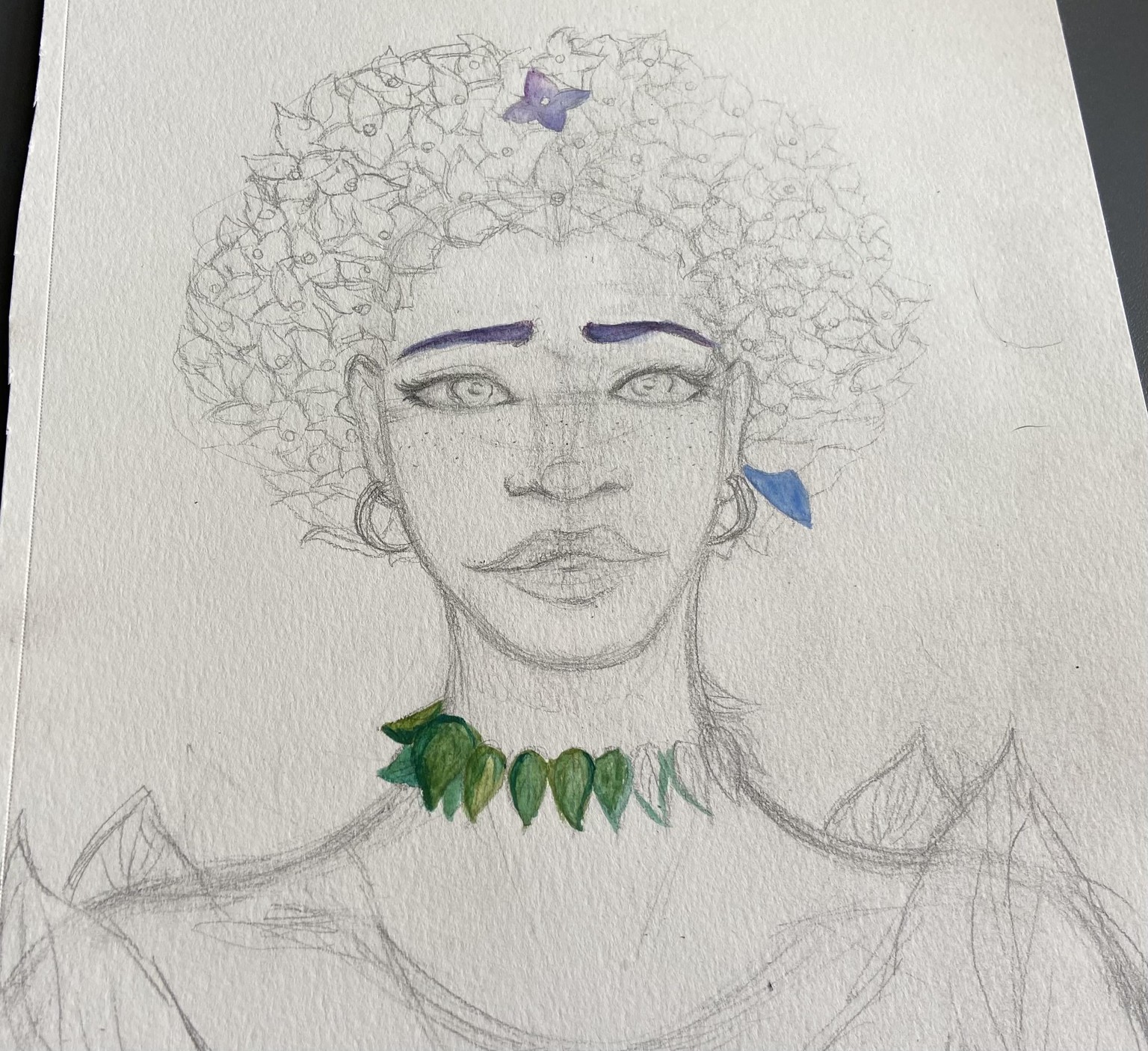 Swatches and watercolor doodles - image 4 - student project