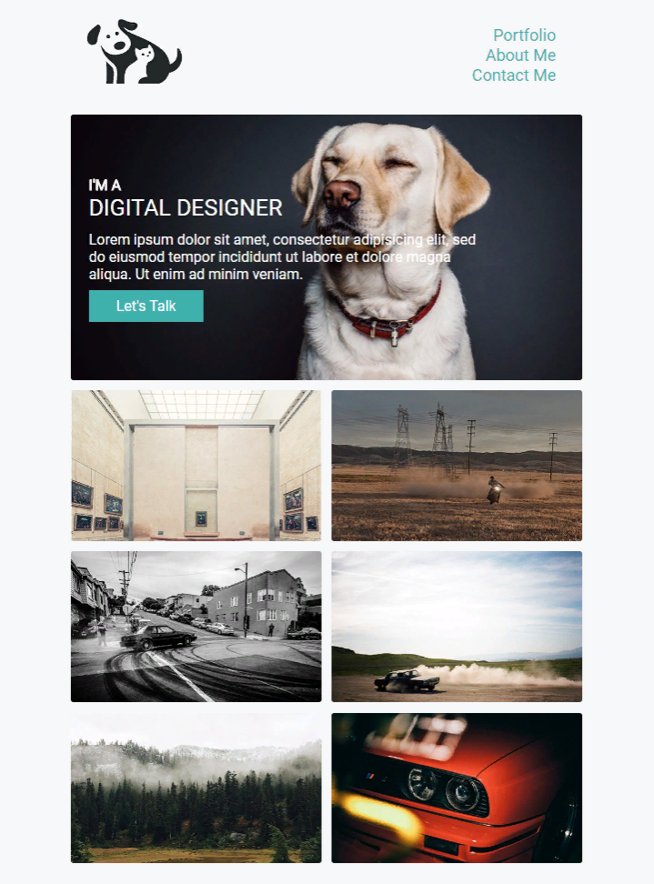 portfolio example - image 2 - student project