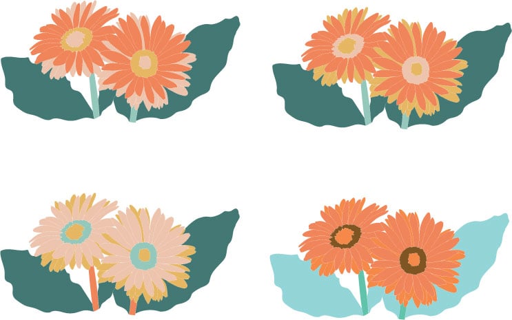 Recoloring flower - image 1 - student project