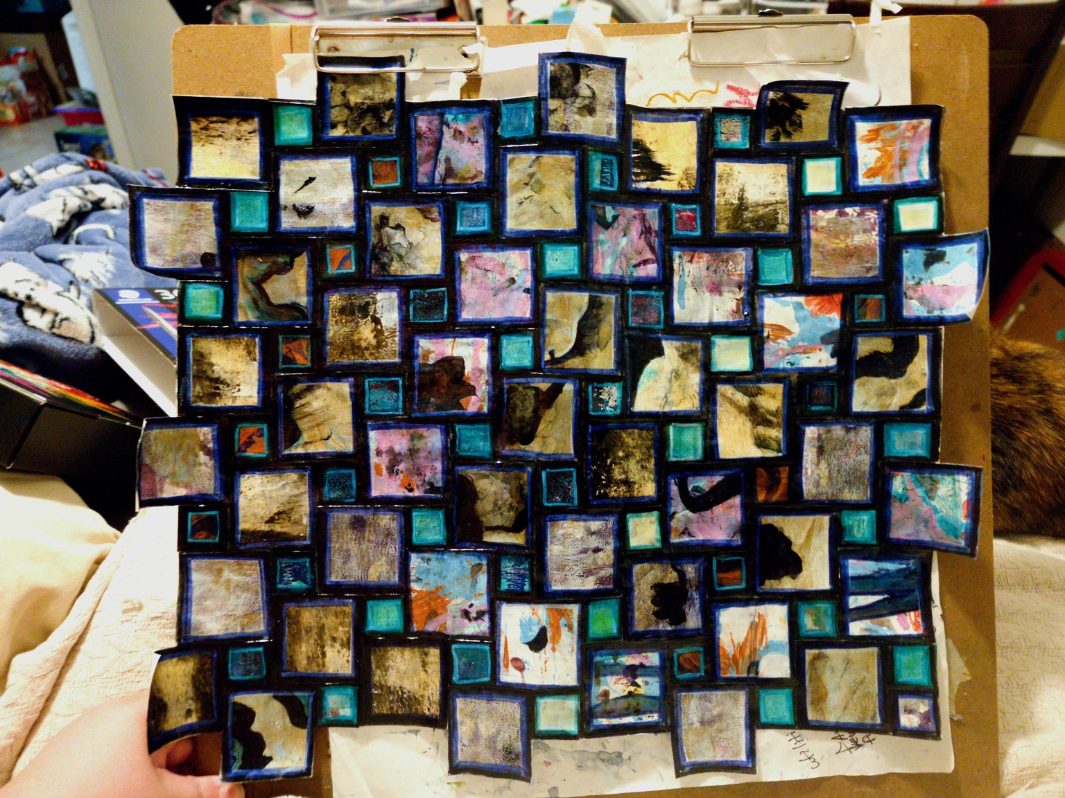 Sketchbook from recycled watercolor paper - image 1 - student project