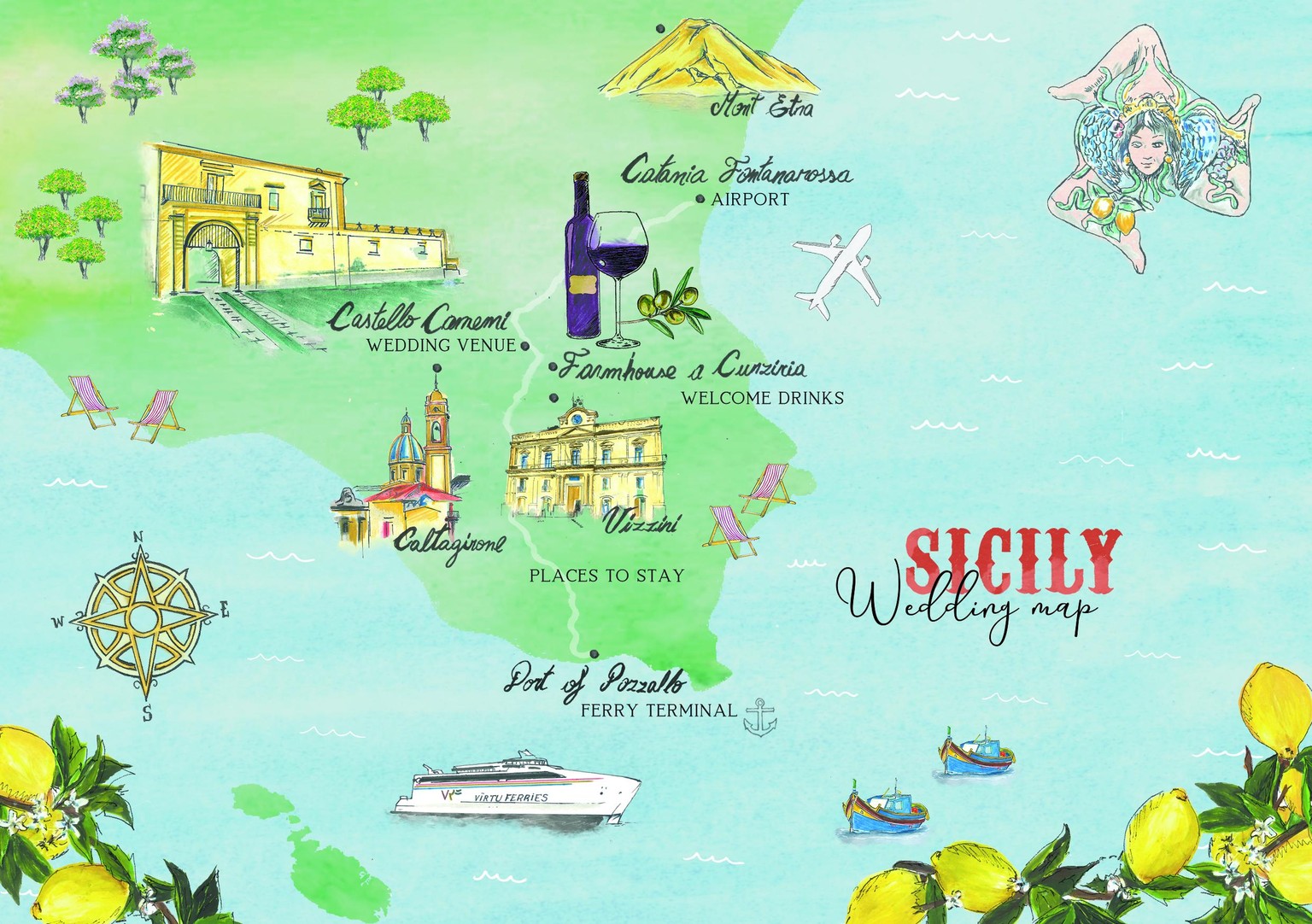 Sicilian Wedding Map - image 27 - student project