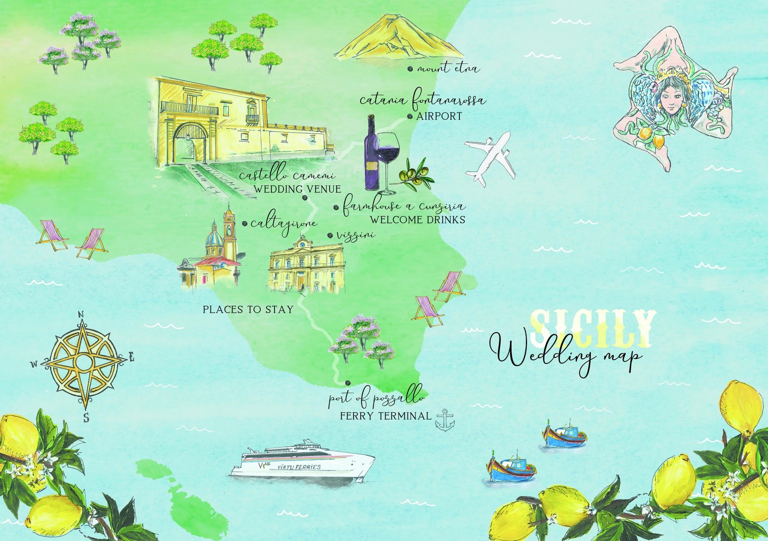 Sicilian Wedding Map - image 28 - student project