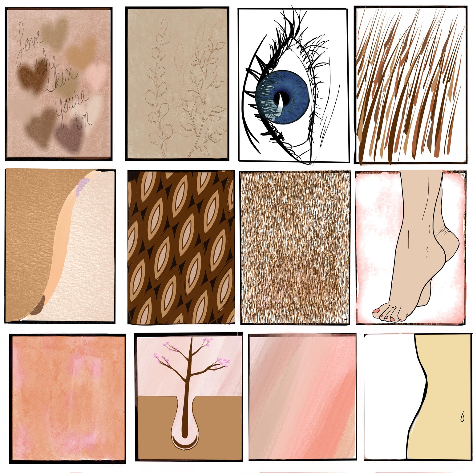 Abstract Body Positivity: Love the skin you’re in - image 1 - student project