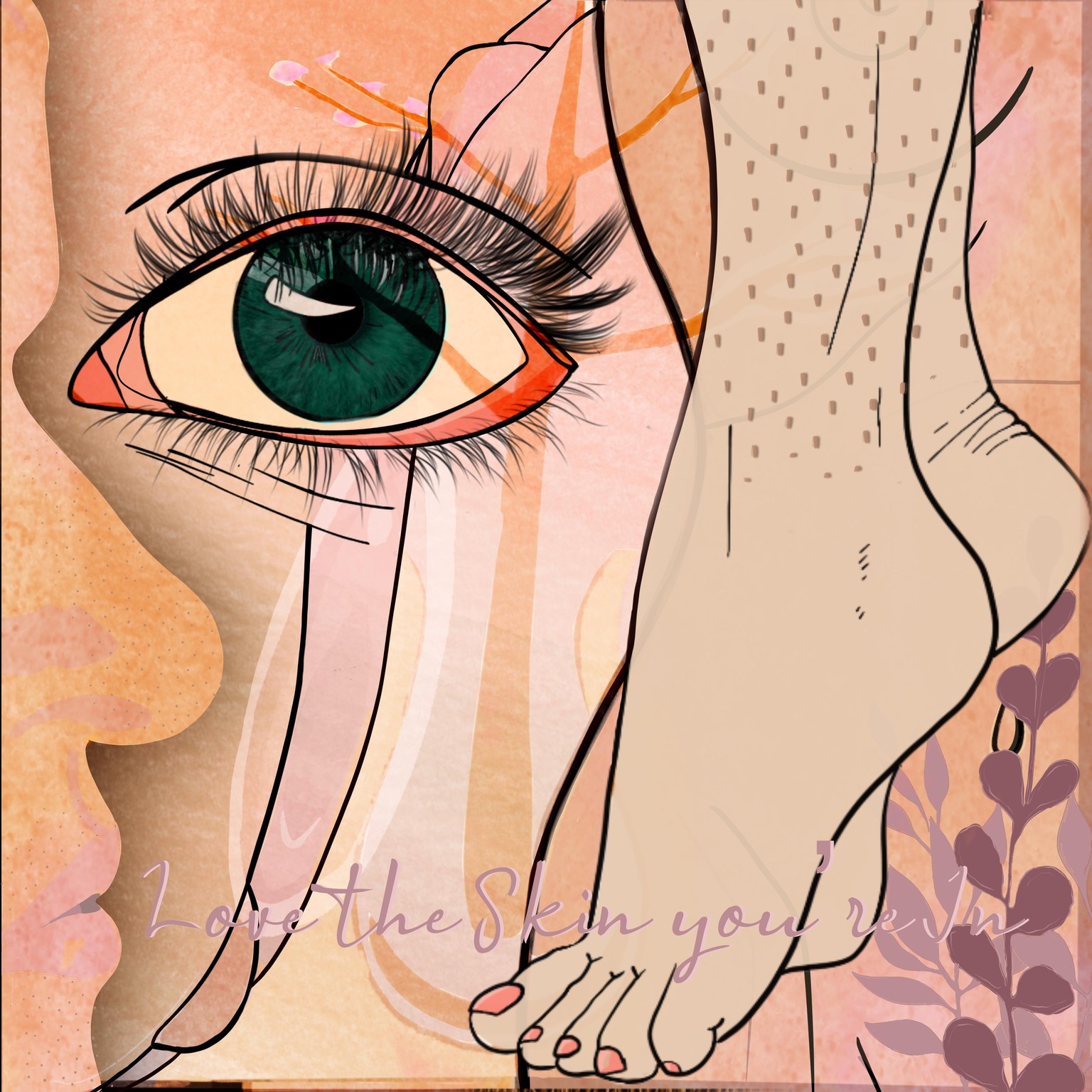 Abstract Body Positivity: Love the skin you’re in - image 2 - student project