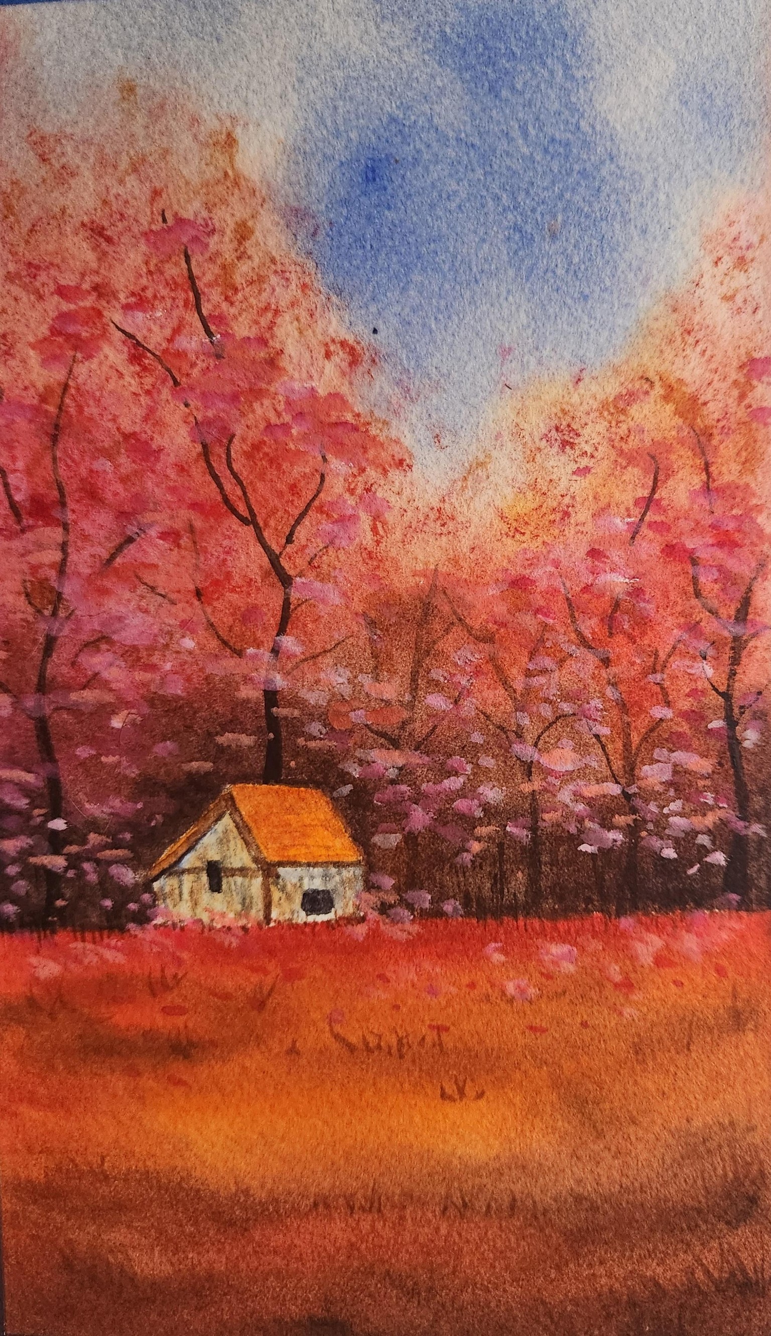 Autumn red scene - image 1 - student project
