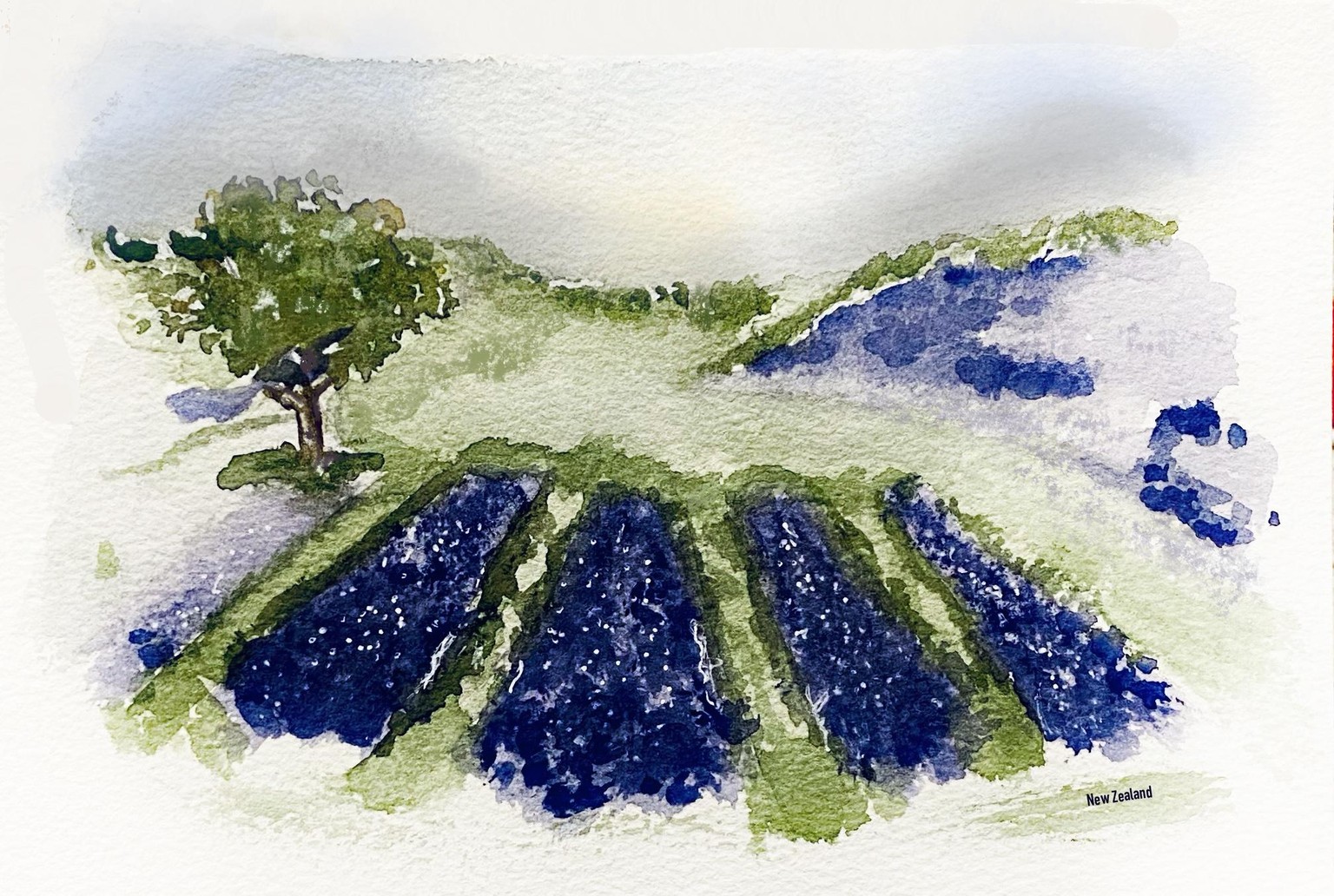 Watercolor Travel Landscape  Painting - image 14 - student project