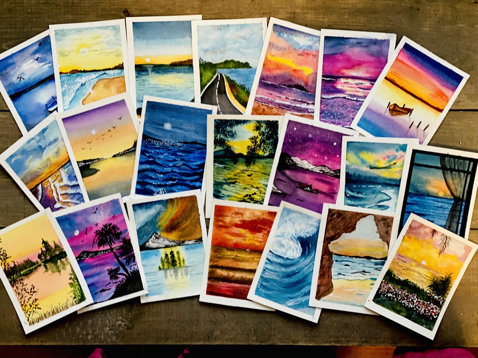 Watercolor Seascapes - image 1 - student project