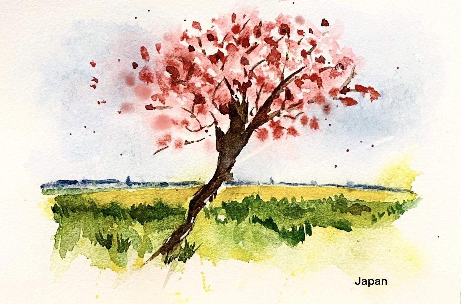 Watercolor Travel Landscape  Painting - image 12 - student project