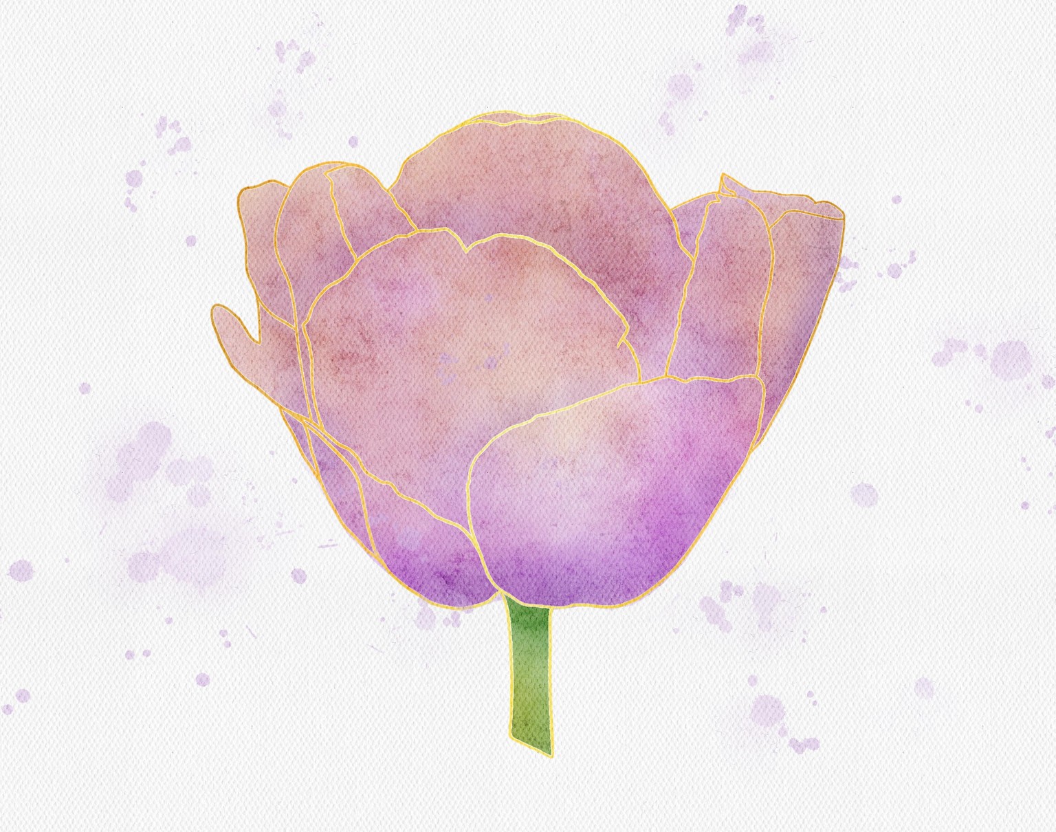 Watercolor florals - image 2 - student project