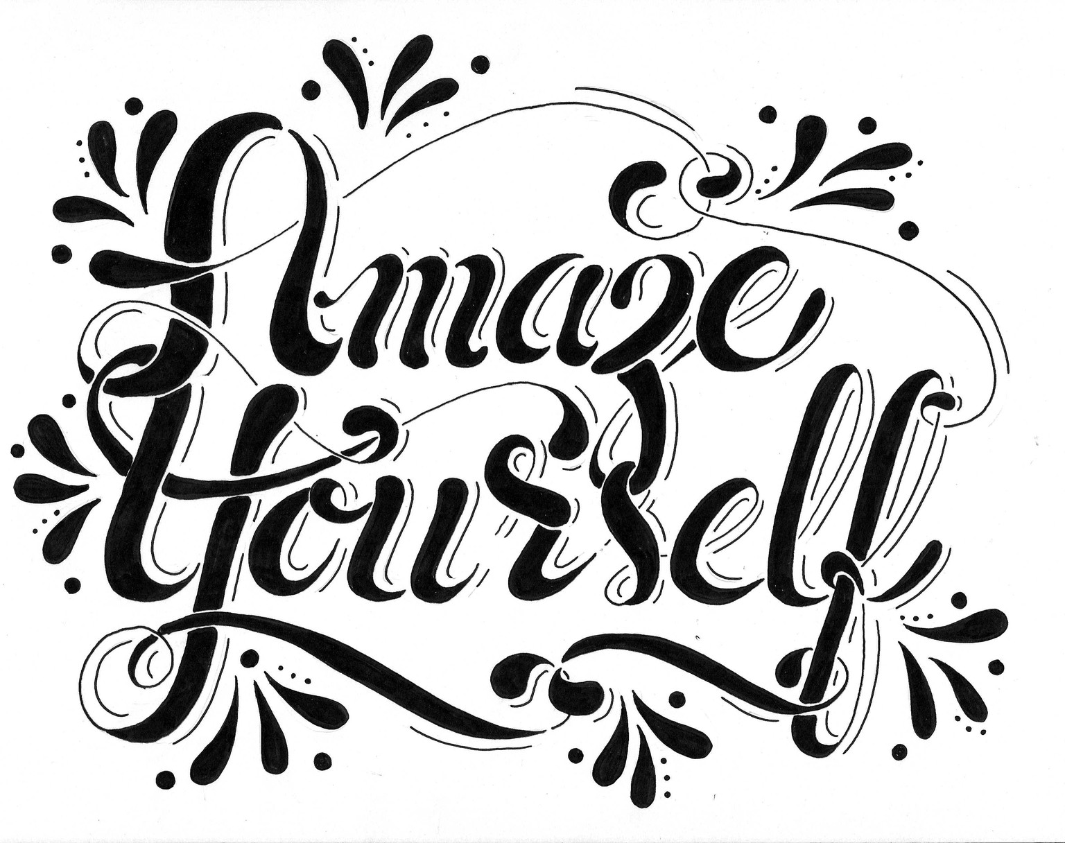 Hand Lettering Steps and Version Ideas - image 4 - student project