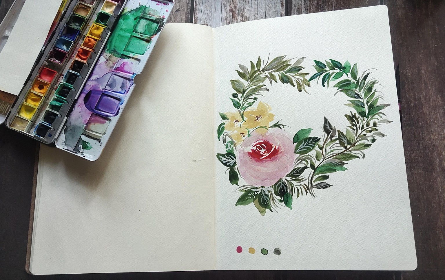 Watercolor floral - image 11 - student project