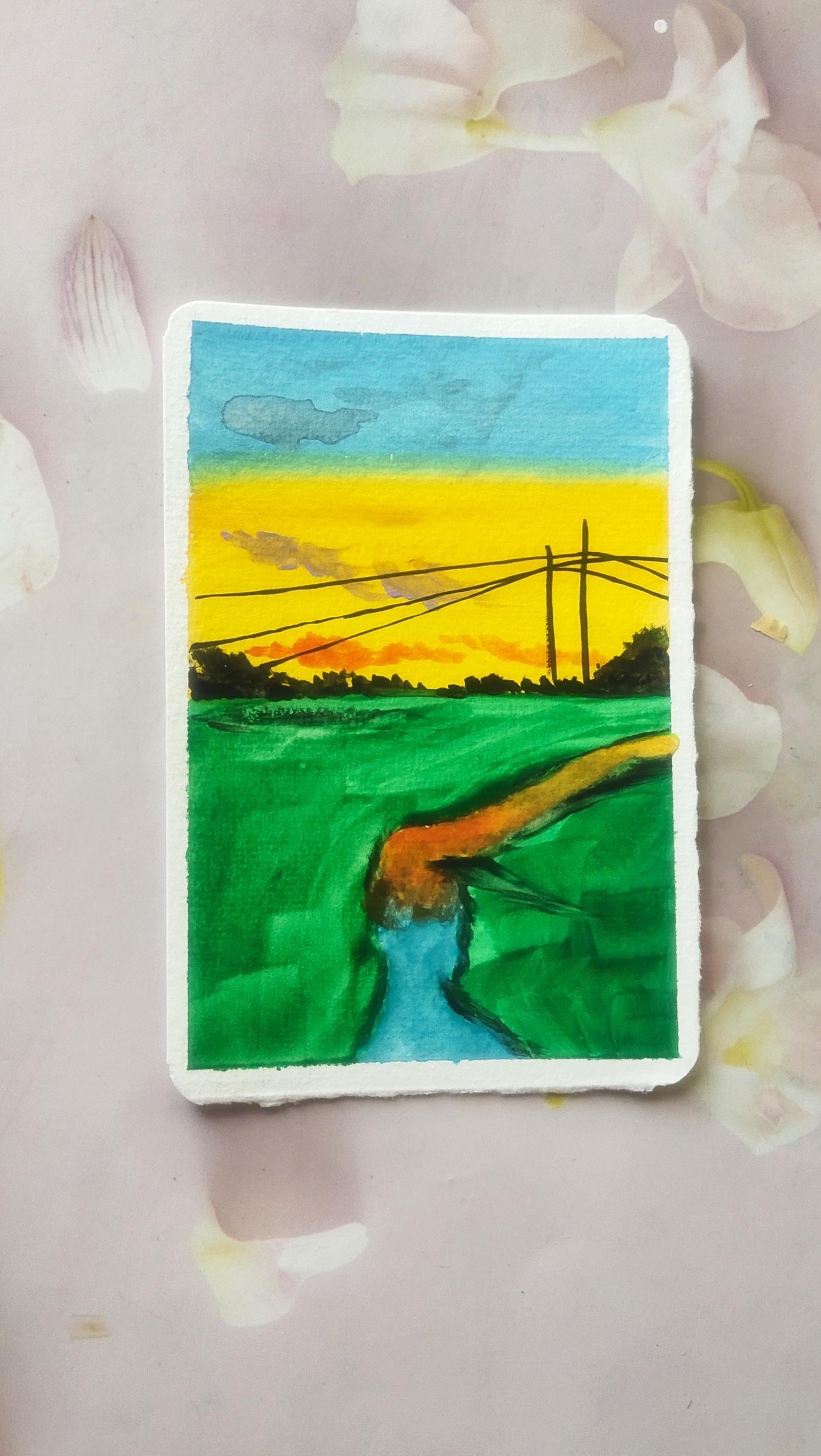 Gouache landscape - image 3 - student project