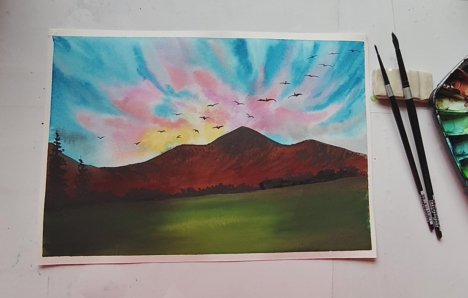 Pastel skyscape - image 1 - student project