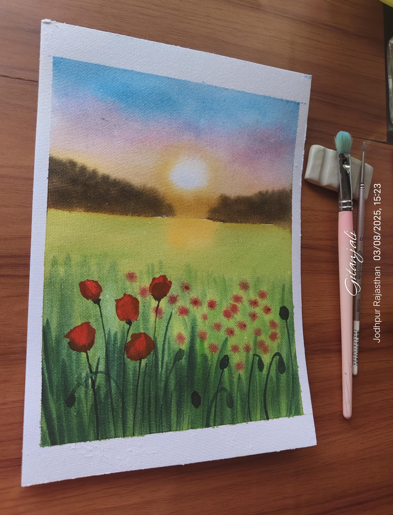 Spring poppy field - image 4 - student project