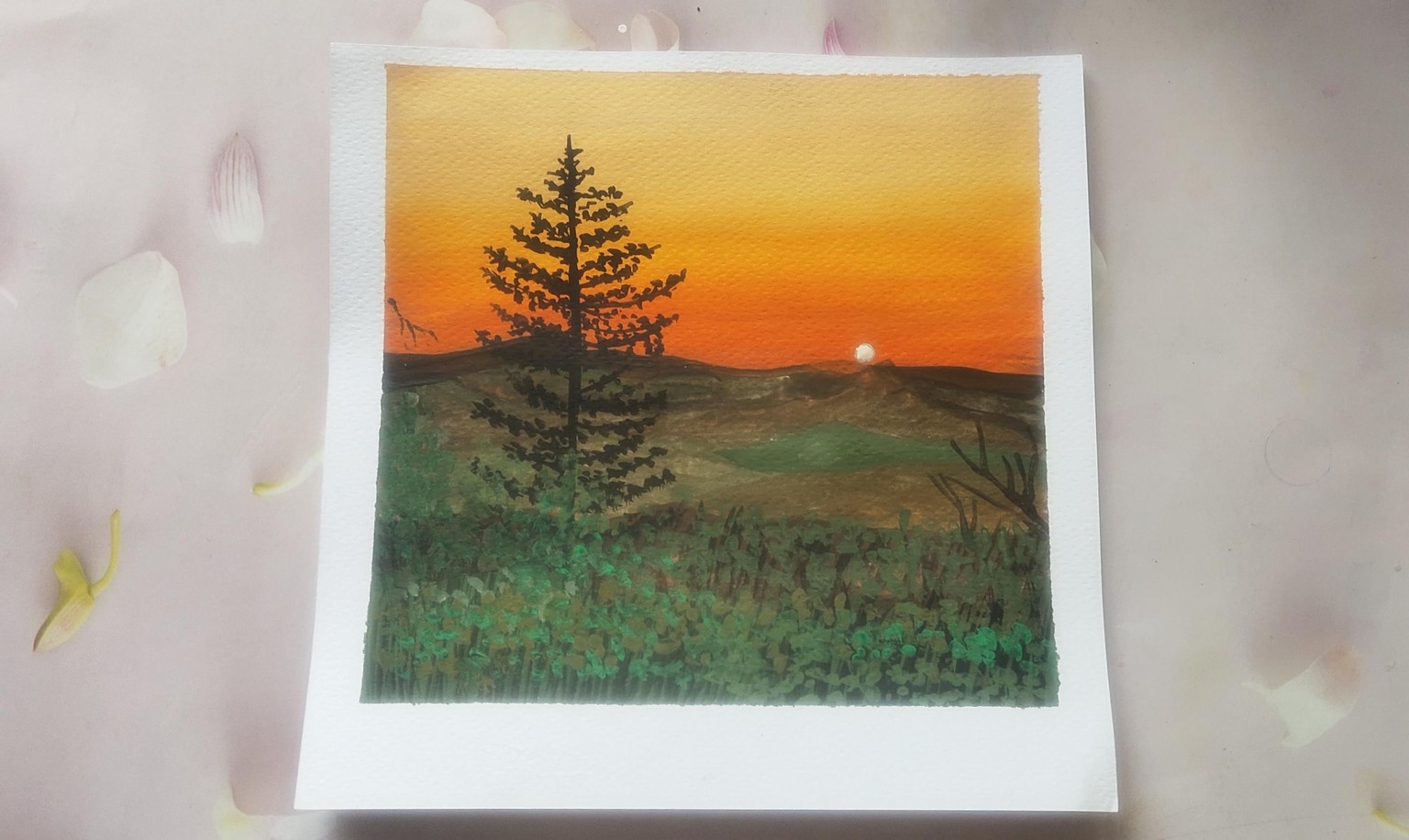Unique gouache landscape - image 12 - student project