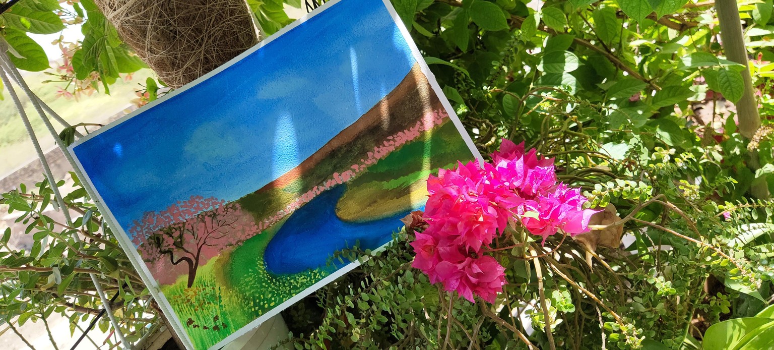Cherry blossom landscape - image 2 - student project