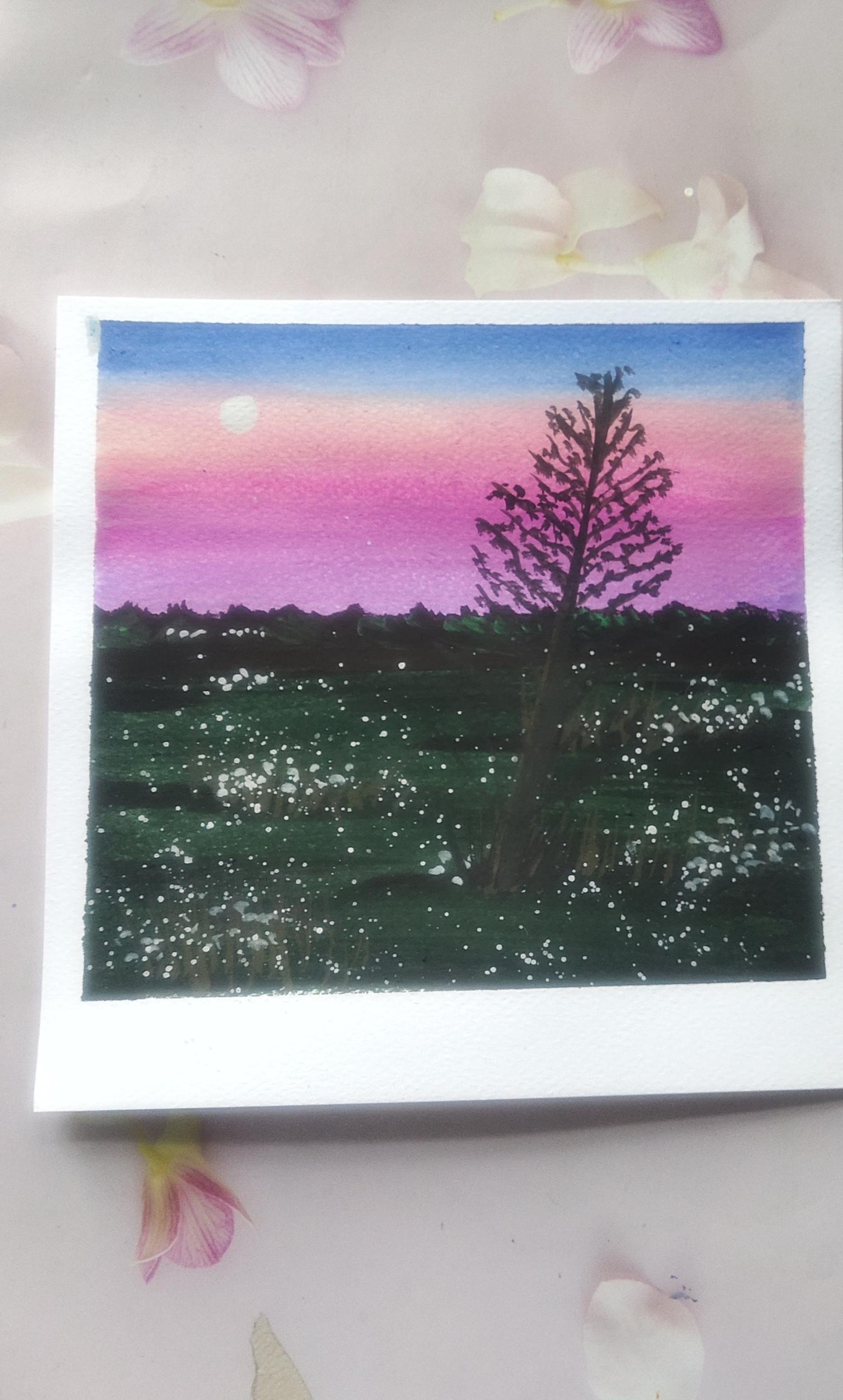 Unique gouache landscape - image 10 - student project