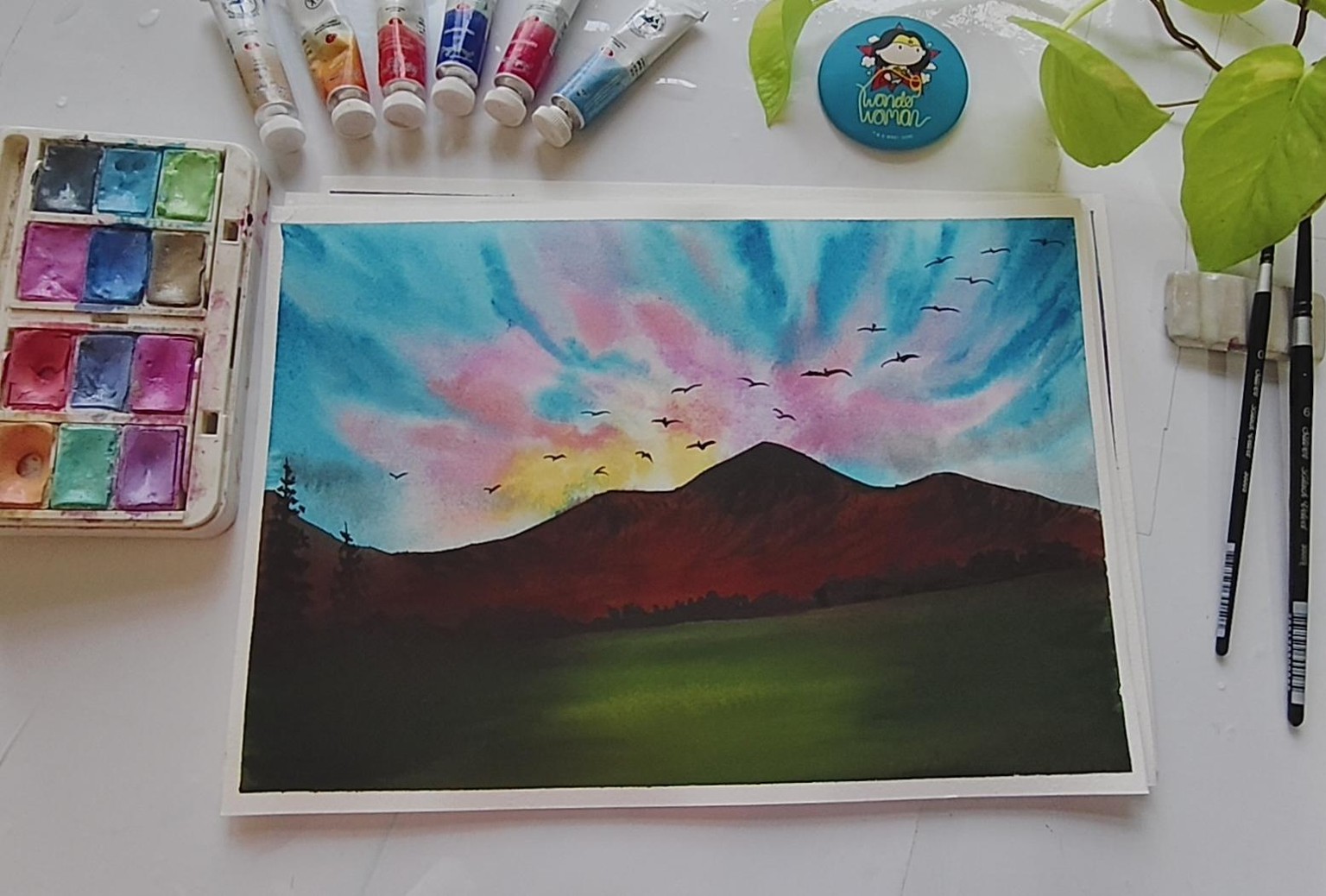 Pastel skyscape - image 2 - student project