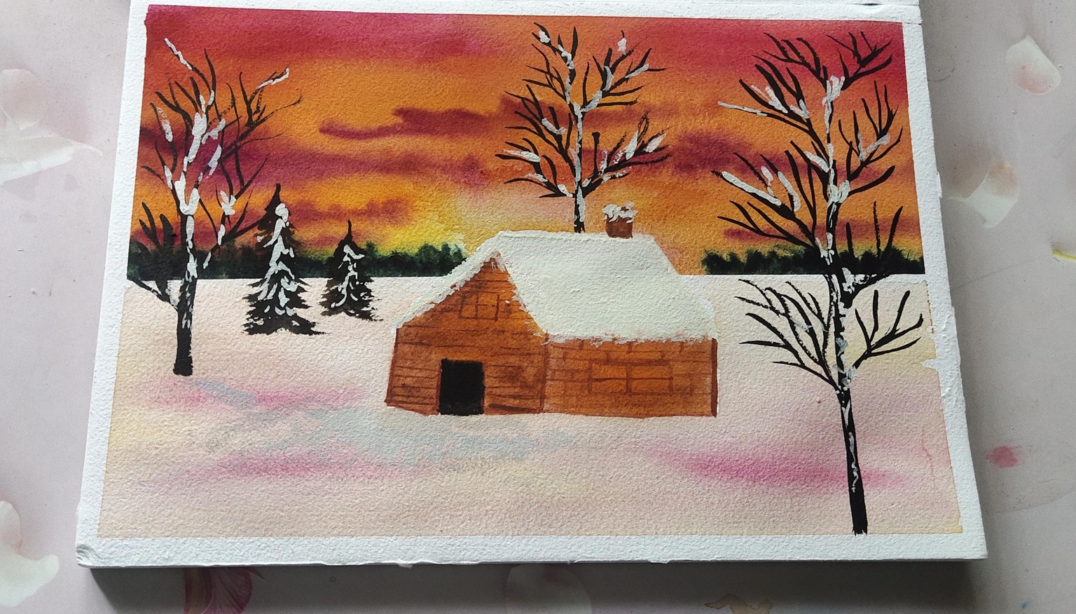 Winter art landscape - image 2 - student project