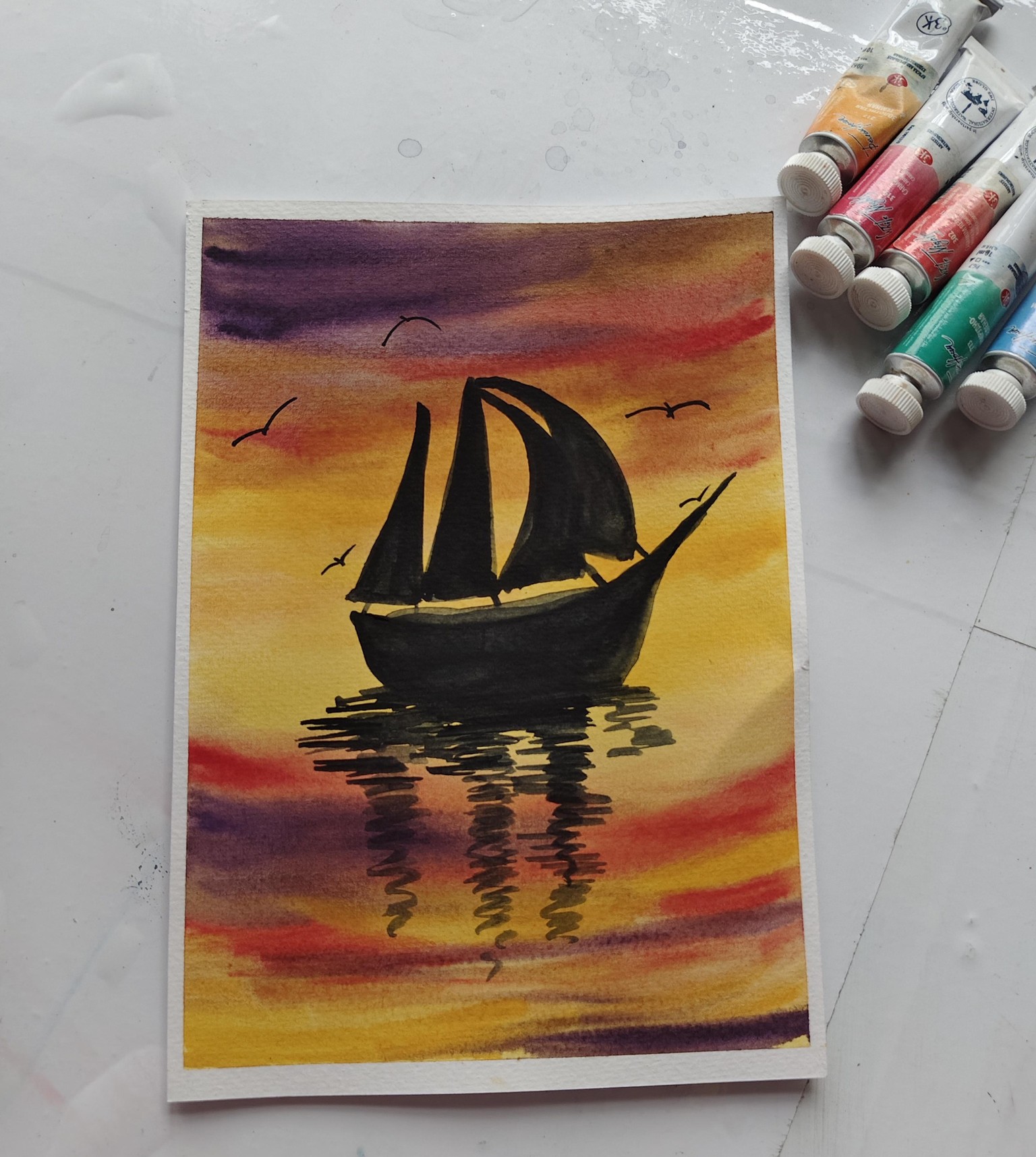Boat reflection - image 1 - student project